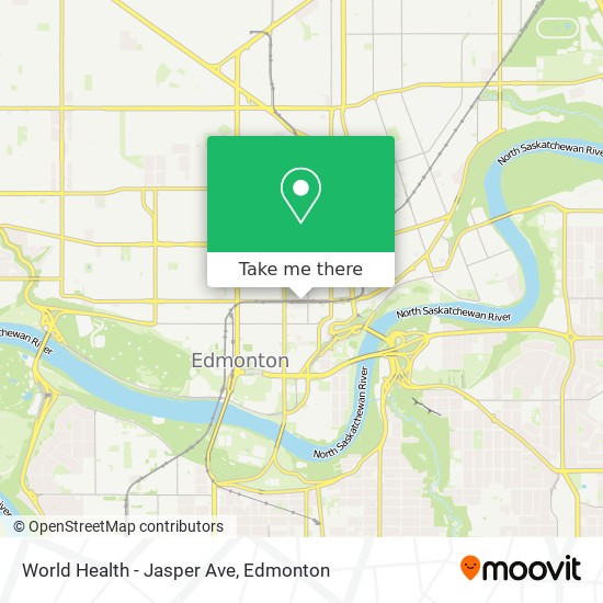 World Health - Jasper Ave map