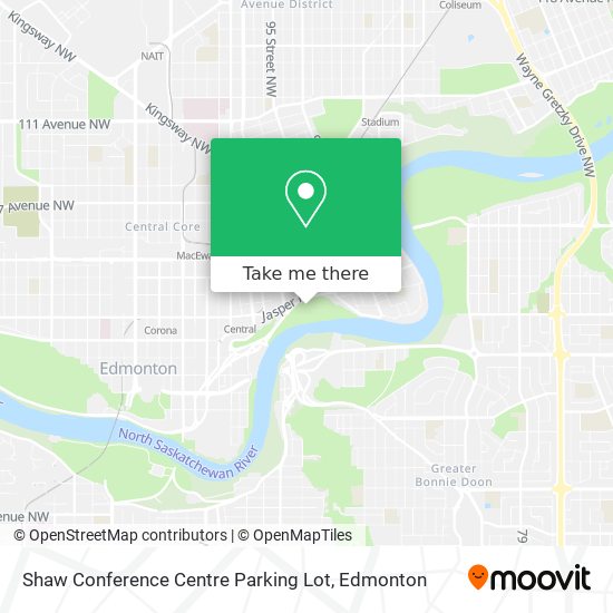 Shaw Conference Centre Parking Lot map
