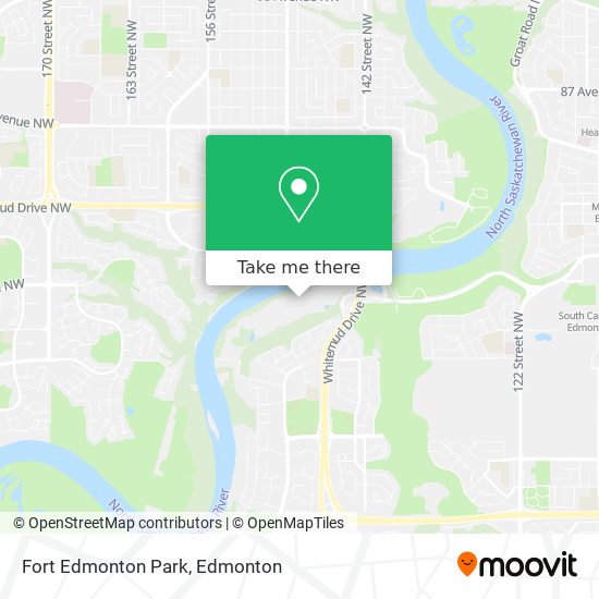 Fort Edmonton Park map