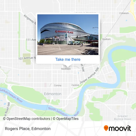 Rogers Place map