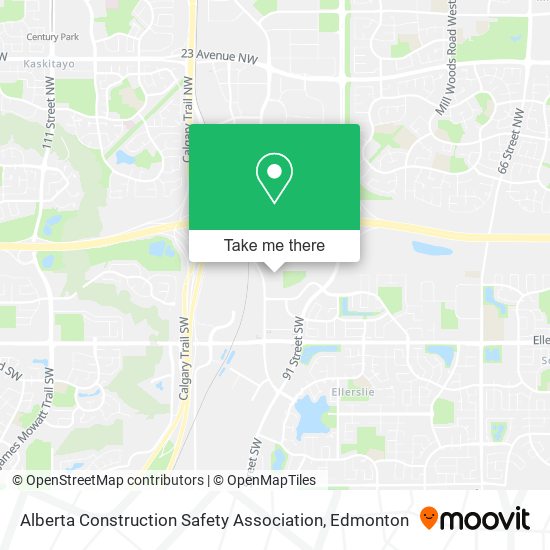 Alberta Construction Safety Association map