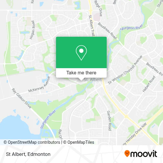 St Albert map
