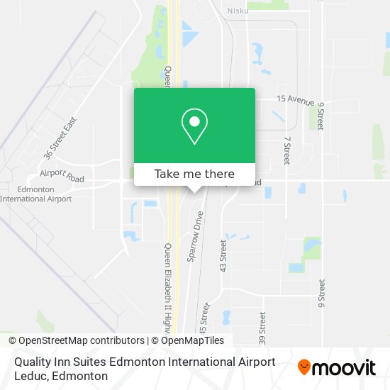 Quality Inn Suites Edmonton International Airport Leduc map
