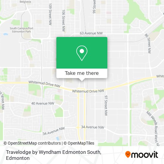 Travelodge by Wyndham Edmonton South map