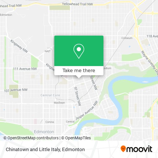 Chinatown and Little Italy map