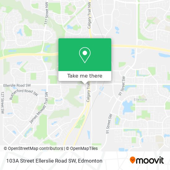 103A Street Ellerslie Road SW map