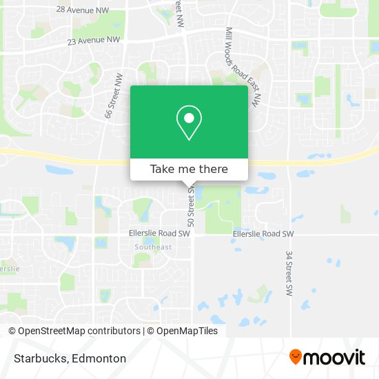 How to get to Starbucks in Edmonton by Bus or Light Rail