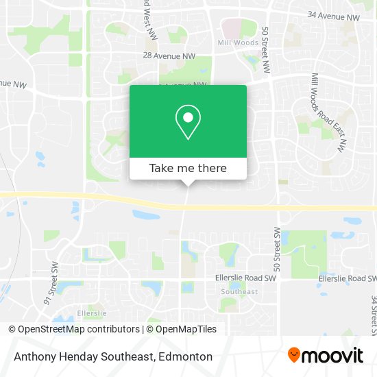 Anthony Henday Southeast map