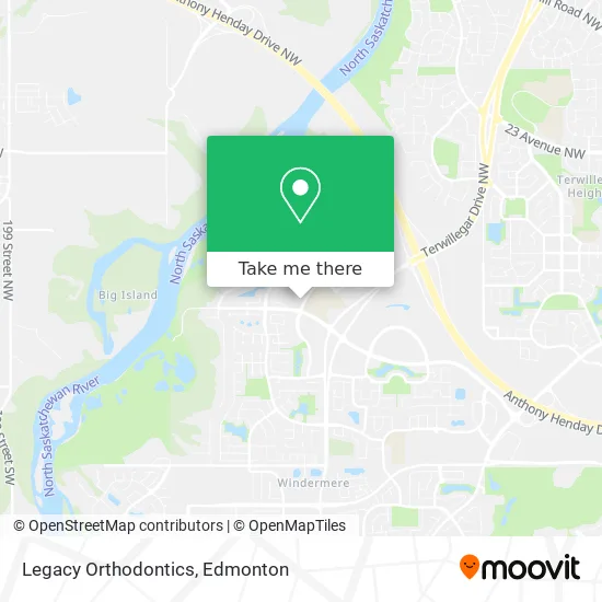 Legacy Orthodontics map