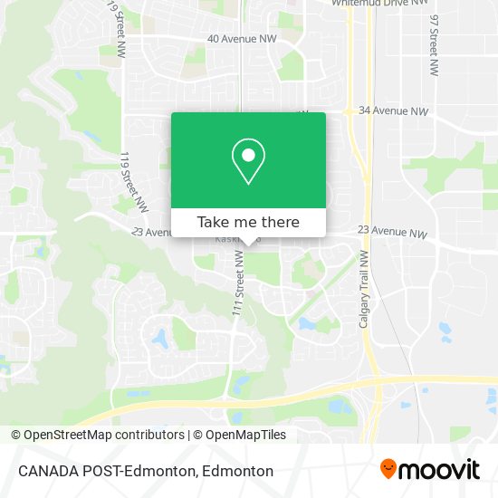 CANADA POST-Edmonton map