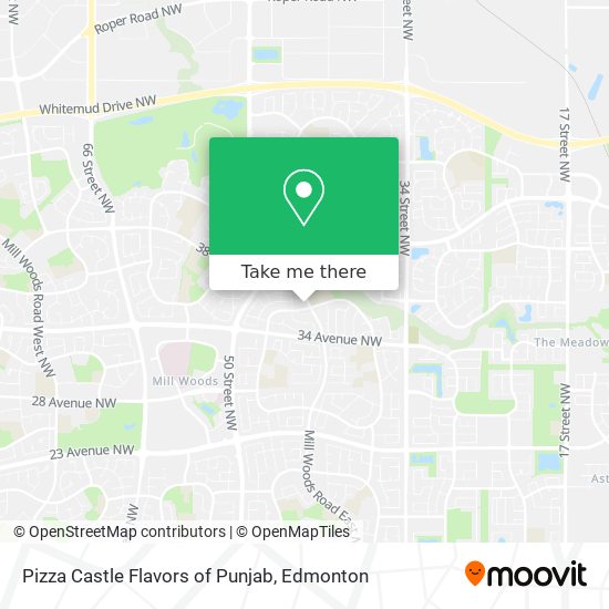Pizza Castle Flavors of Punjab map