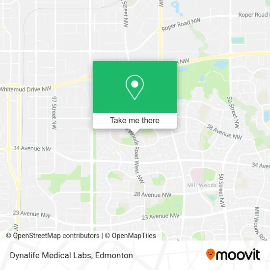 Dynalife Medical Labs map