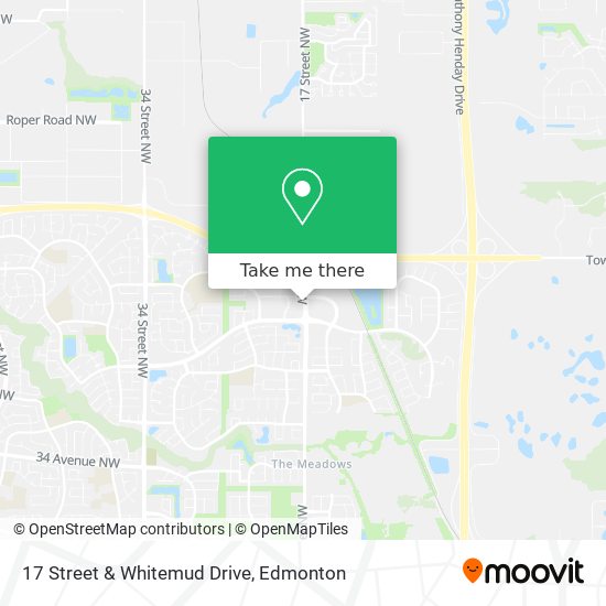 17 Street & Whitemud Drive map