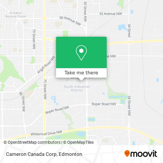 Cameron Canada Corp map