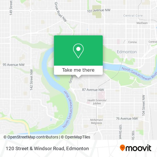 120 Street & Windsor Road map