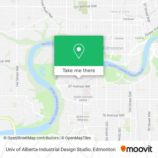 Univ of Alberta-Industrial Design Studio map