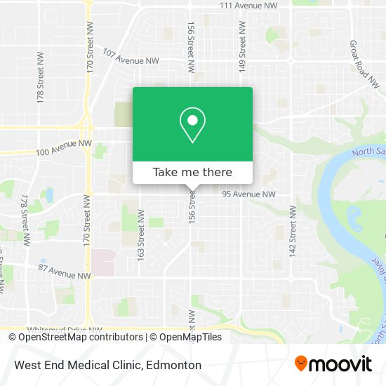 West End Medical Clinic map