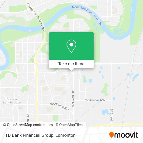 TD Bank Financial Group map