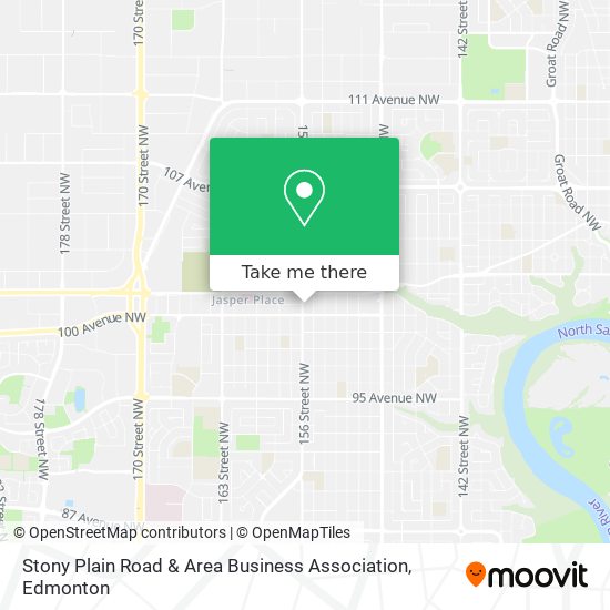 Stony Plain Road & Area Business Association map