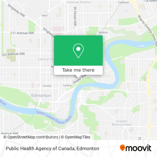 Public Health Agency of Canada map