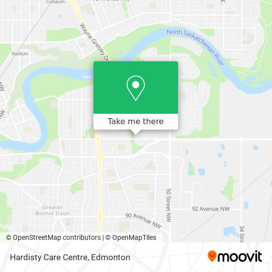 Hardisty Care Centre map