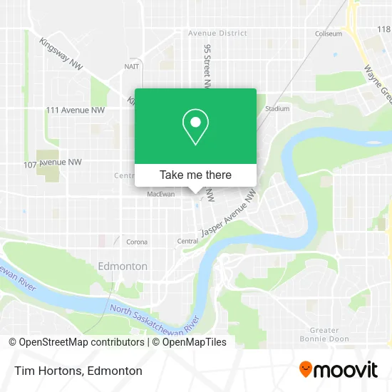 Tim Hortons map