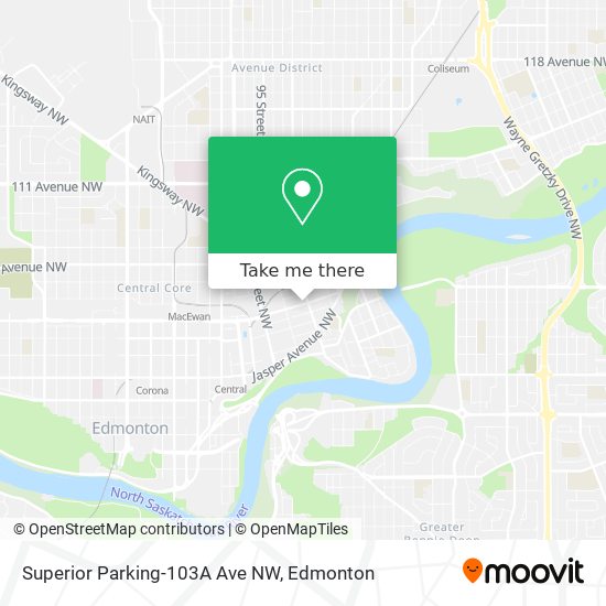 Superior Parking-103A Ave NW map
