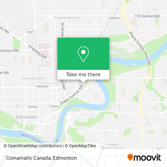 Coinamatic Canada map