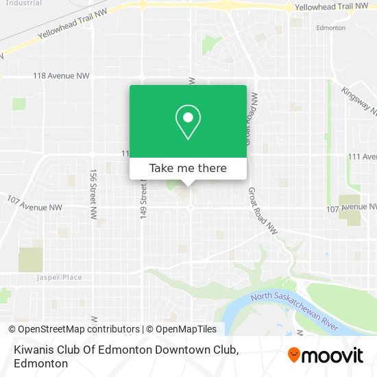 Kiwanis Club Of Edmonton Downtown Club map