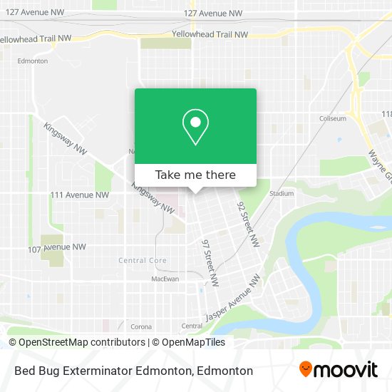 Bed Bug Exterminator Edmonton map
