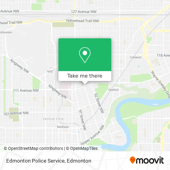 Edmonton Police Service map