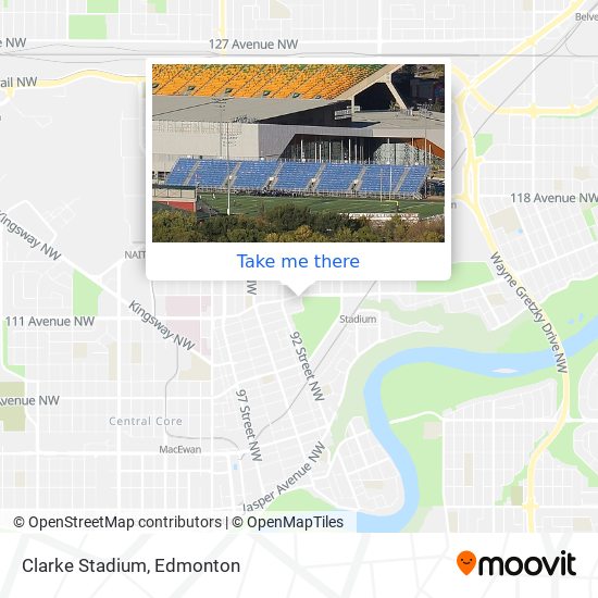 Clarke Stadium map