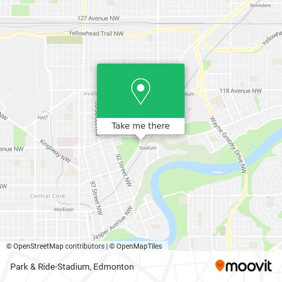 Park & Ride-Stadium map