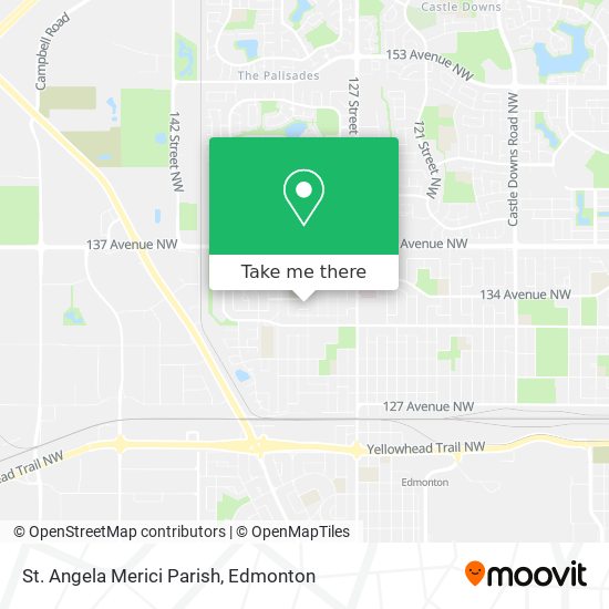 St. Angela Merici Parish map