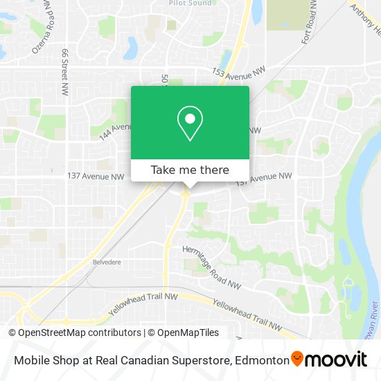 Mobile Shop at Real Canadian Superstore map