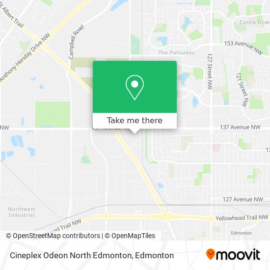 Cineplex Odeon North Edmonton plan