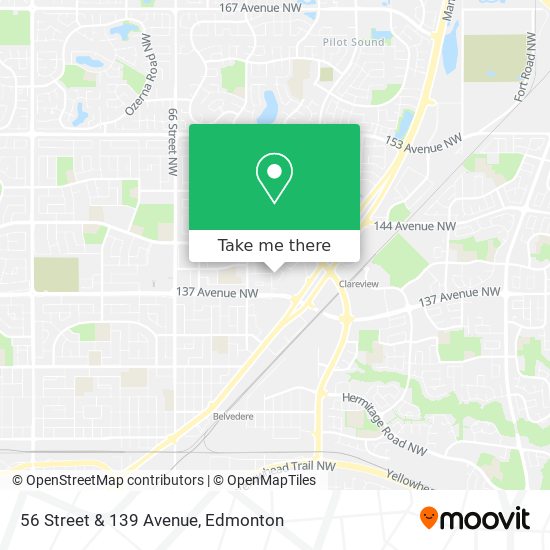 56 Street & 139 Avenue map