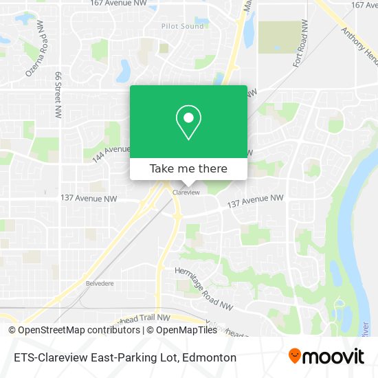 ETS-Clareview East-Parking Lot map