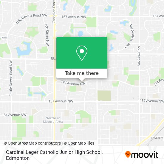 Cardinal Leger Catholic Junior High School plan