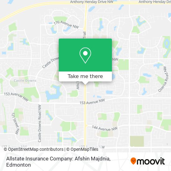 Allstate Insurance Company: Afshin Majdnia map