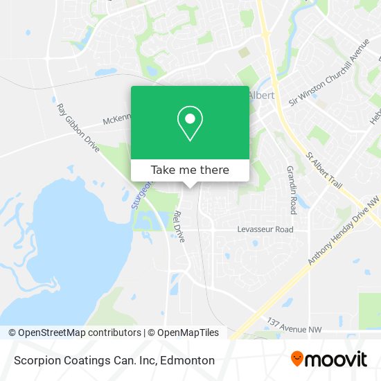 Scorpion Coatings Can. Inc map