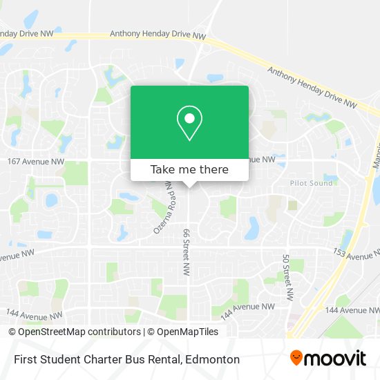 First Student Charter Bus Rental map