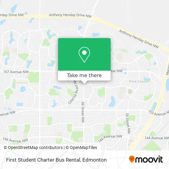 First Student Charter Bus Rental map