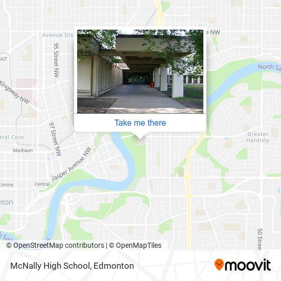 McNally High School map