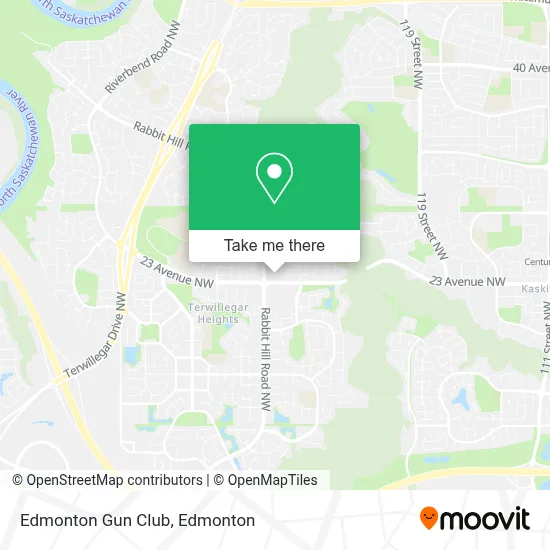 Edmonton Gun Club map