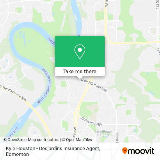 Kyle Houston - Desjardins Insurance Agent map