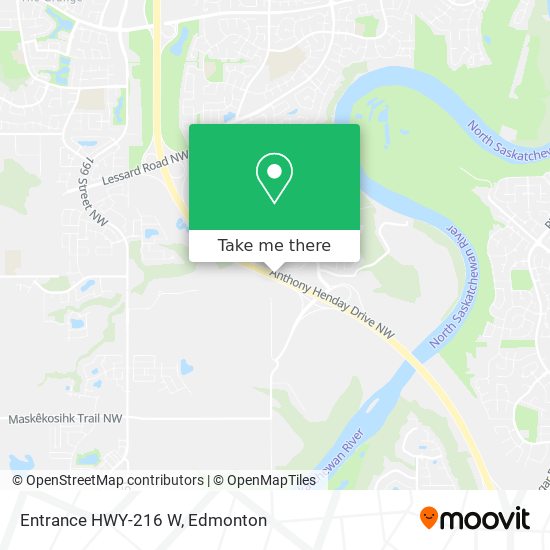 Entrance HWY-216 W map