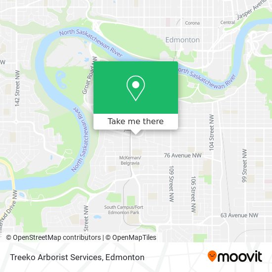Treeko Arborist Services map