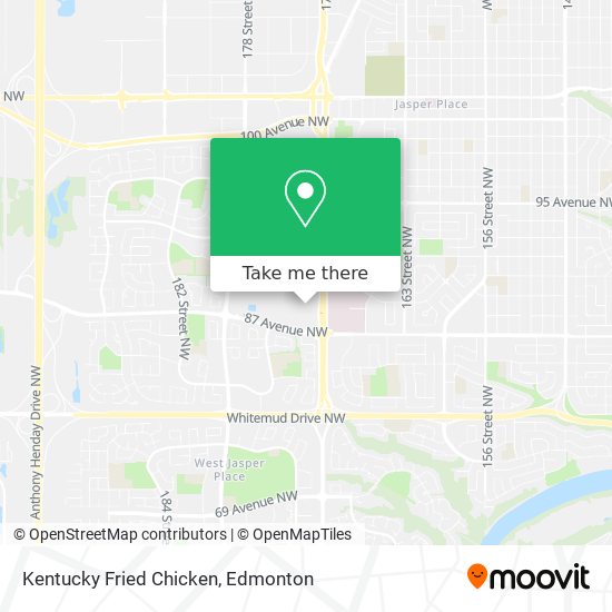 Kentucky Fried Chicken map