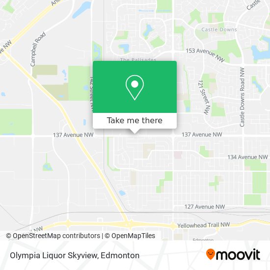 Olympia Liquor Skyview map